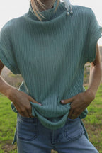 Anna Sweater Vest in Teal