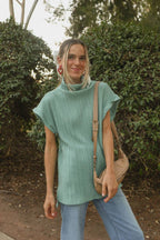 Anna Sweater Vest in Teal