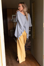 Must Have High Low Tee - Heather Gray: XL