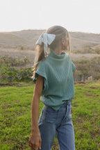 Anna Sweater Vest in Teal