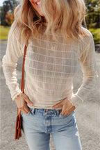 The Delicate Drift Mesh Top